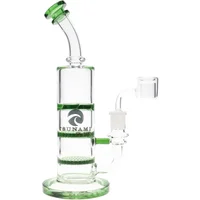 8" Tsunami Concentrate Rig Double Honey Comb Water Pipe