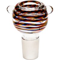 18MM Red Yellow and Blue Male Glass Bowl