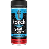 Sour Blue Razz Torch Live Resin D9 + THCP Hulk Gummies 15000MG