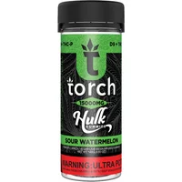 Sour Watermelon Torch Live Resin D9 + THCP Hulk Gummies 15000MG