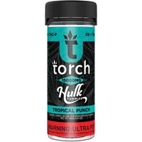 Tropical Punch Torch Live Resin D9 + THCP Hulk Gummies 15000MG