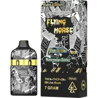 Blue Zkittlez | Watermelon Zkittlez Flying Horse Stoner Blend Black Edition Disposable 7G