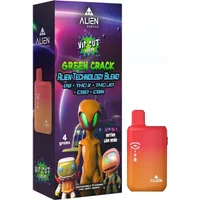 Green Crack Alien Exotics Live Resin Blend Disposables 4G