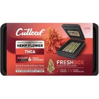 Peach Crescendo Cutleaf THCA Pre-Rolls 6ct + FreshBox