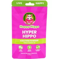 Happy Hippo Hyper Hippo Green Maeng Da Kratom Powder 1oz