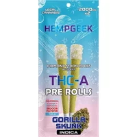 Gorilla Skunk Hempgeek THC-A Pre-Rolls 2000mg x 2ct