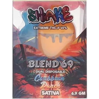 Caribbean Punch X Raspberry Kush Shake Extreme THC-P Blend 69 Dual Disposable 6.9 G