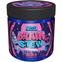Red Raspberry Haze Brain Stew D9 Liquid Diamonds Gummies 600MG