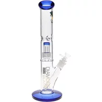 15" Diamond Glass Matrix Perc Straight Tube Bong