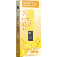 Super Sour Diesel Lost THC THCA Melted Diamonds Disposable 3G