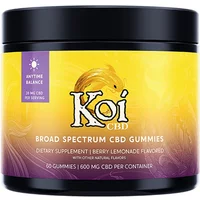 Berry Lemonade Koi Broad Spectrum CBD Anytime Balance Gummies 600mg