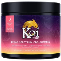 Cherry Limeade Koi Broad Spectrum CBD Nighttime Rest Melatonin Gummies 600mg