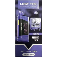 Pebblez Zaza Lost THC THCA Blend Live Concentrate Disposible 7500MG