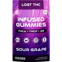 Sour Grape Lost THC THCA+THCP+D9 Infused Gummies 2ct