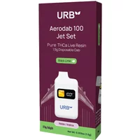 Black Lime URB Aerodab 100 Jet Set Pure THCA Live Resin Disposable 1.5G