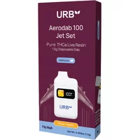 Jealousy URB Aerodab 100 Jet Set Pure THCA Live Resin Disposable 1.5G