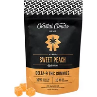 Sweet Peach Coastal Clouds Delta 9 THC Gummies 20ct