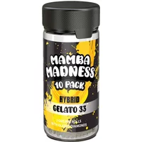 Gelato 33 Mamba Madness Full Spectrum Blend Pre Rolls 10 Pack Jar 2GM