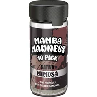 Mimosa Mamba Madness Full Spectrum Blend Pre Rolls 10 Pack Jar 2GM