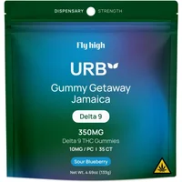 Sour Blueberry Fly High URB D9 Getaway Gummies 350mg 35ct