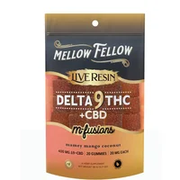 Mamey Mango Coconut Mellow Fellow M-Fusions Delta 9 Live Resin Gummies 400mg