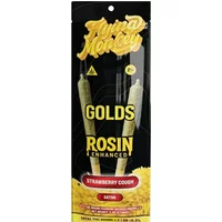 Strawberry Cough Flying Monkey Golds Rosin Enhanced Diamond Infused Pre-Rolls 2x1.65G