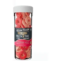 Strawberry Rings Mellow Fellow Live Resin Blend Delta 9 + CBD Gummies 800mg