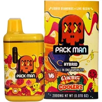 Cactus Coolerz Pack Man V6 Liquid Diamonds Live Resin Vaporizer 2000MG