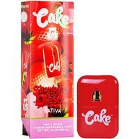 Strawberry Sour Diesel Cake THC-A Rosin Disposable Vape 3G