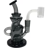 5.2" Crave 10mm Smoke Double Loop Spiral Recycler