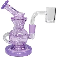 5.2" Crave 10mm Purple Simple Loop Mini Recycler