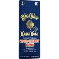 Zour Cherry Bomb Big Chief Hash Hole THCA Infused Pre-Roll 2ct 2G