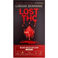 Blue Razz Eclair Lost THC Liquid Diamond Blend Disposable 3G