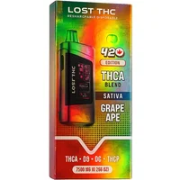 Grape Ape Lost THC 420 Edition THCA Blend Rechargeable Disposable 7500MG