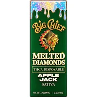 Apple Jack Big Chief Melted Diamonds THCA Disposable 2G