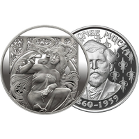 1 oz Silver Mucha JOB 1898 Proof Round