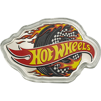 1 oz Silver PAMP Hot Wheels Burning Tire Coin (2025)