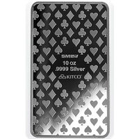 10 oz Silver Ace of Spades Bar .9999