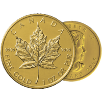 1 oz Gold Canadian Maple Leaf Coin