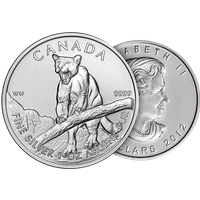 Kitco Get 15% Off 2012 1 oz Silver Cougar Coin from Canadian Wildlife Series
