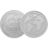 2025 1 oz Silver Kitco Round 9999 Globe