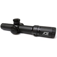 ADE Advanced Optics 1-4x24mm Riflescope, SFP, Illuminated Mil Dot Reticle, Matte, Black, Gen2 1-4x24