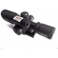 ADE Advanced Optics 2.5-10x40mm Rifle Scope, 40mm, Green Illuminated Reticle, Black, 2.5-10X40GL