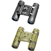 Barska Lucid View 10x25mm Compact Folding Binoculars, Box Pack, Black, AB10110