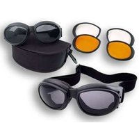 Bobster Cruiser II Black Frame Interchangeable Goggles with 3 Lens Set BCA2031AC