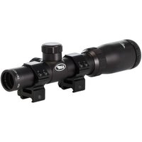 BSA Optics Tactical Weapon Rifle Scope, 1-4x24mm, One Piece Weaver Mount, Mil-Dot Reticle, Black, TW-14X24W1PMTB