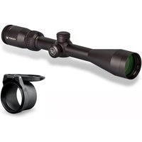 Vortex Crossfire II Rifle Scope, 4-12x44mm, 1 in Tube, Second Focal Plane, Non-Illuminated Dead-Hold BDC Reticle, Black Hard Anodized, w/ Vortex Defender Flip Cap, CF2-31015-KIT1