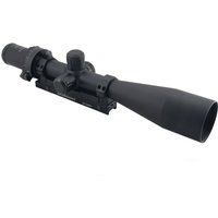 Hi-Lux Optics Automatic Ranging Trajectory M1200 6-24x50 Rifle Scope, xLR Mil Reticle, Green Illumination, Matte Black, M1200-XLR