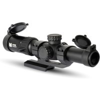Monstrum Ladon 1-6x24mm LPVO 30mm Tube Rifle Scope, First Focal Plane, CM7 Reticle, Black, FFL16X-CM7