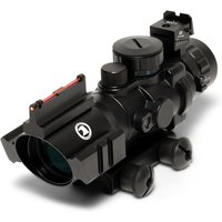 Osprey Global 4x32mm LPVO 30mm Tube Rifle Scope, Second Focal Plane, MilDot Reticle, Black, 4x32MDG